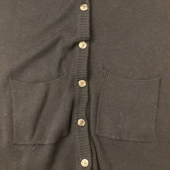 Abercrombie & Fitch LARGE Women’s Collegiate Navy Cardigan V Neck - Picture 4 of 7